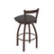 Holland Bar Stool Co 30" Low Back Swivel Bar Stool, Bronze Finish, Canter Storm Seat 82130BZ004 - alternate 2